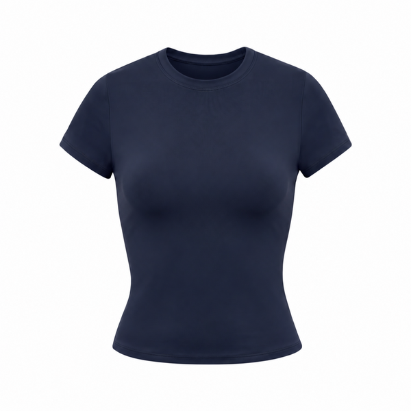 Second Skin Short Sleeve Top – Navy